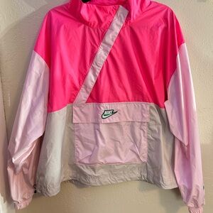 Nike Hot Pink and Light Pink Windbreaker